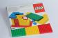 LEGO 814 3 plaques de base vert jaune rouge 1986 (48978)