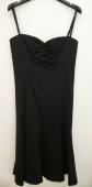 # 470 ROBE DU SOIR NOIR TARA JARMON ROMAN BLACK EVENING DRESS TAILLE 36
