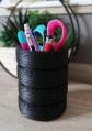 Pot � crayons pneus noir | Organisateur bureau auto | Support stylos design