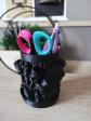 Pot � crayons moteur noir | Organisateur bureau m�canique | Support stylos