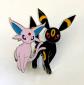 PINS POKEMON EVOLUTIONS PRISMATIQUES MENTALI ET NOCTALI NEUF DU COFFRET