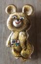 Pin s sovi�tique Ours Misha   Or pins urss sport Jeux Olympiques de Moscou 1980