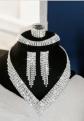 Parure strass �clat intense comprenant ce collier rang scintillant