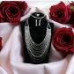Parure en cristal comprenant ce collier rang scintillant