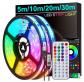 RGB LED Strip Lights Music Sync App Control TV Backlight Bedroom Party Decor USB