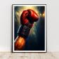Affiche deco sport   Boxe, Combat, Gant   art moderne, cadeau, poster