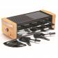 kitchen chef appareil � raclette 8 personnes 1200w kc.woodlux8