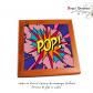 Carrelage Imprim� POP de Roy Lichtenstein Pop Art Carreaux Dessous De Plat Cadre