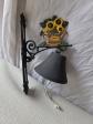 Cloche A Suspendre Suspension Sonnette Fonte Murale Entr�e Fleur Tournesol