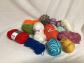 LOT DE PELOTES DE LAINES NEUVES ET ENTAMEES ( LP06-05-04 26B ) LOISIR CREATIF