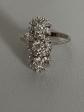 7423   Bague Vintage Or Gris Diamants