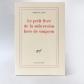 Edmond Jab�s. Le petit livre de la subversion hors de soup�on   1982