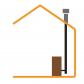 Kit de conduit de 80 mm pour les conduits de po�le � pellets