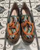 Moreschi   Leather colorful python embossed loafers   Multicolore   39.5
