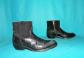Booties santiag ASH made in Mexico hand made in black aged leather size 37 EUR