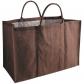 aubry gaspard panier � b�ches jute plastifi�e marron SBU1070