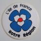 ANCIEN AUTOCOLLANT STICKERS L'ILE DE FRANCE NOTRE REGION