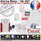 Alarme connect�e Maison 2 pi�ces capteurs IR et fen�tre t�l�commande smartp