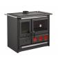 nordica extraflame cuisini�re � bois 11kw noir anthracite