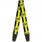 Guitars GSW32954 Sangle de guitare avec boucle Noir-jaune
