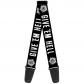 Gswsn024 Winchester pentagramme Give 'Em Hell Noir-blanc   Sangle de guitare