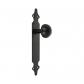 6133 | Bouton 18 | 280 x 45 x 2 mm | Plaque d'acier, Poign�e zamak | Noir