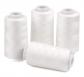Lot de 4 bobines de fil � coudre en polyester Blanc 3000 m