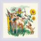 1828 COUNTED CROSS STITCH SUMMER IN Kit de point de croix Multicolore 23 x 23 cm
