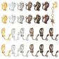 96pcs 6 Couleurs Convertisseur De Boucles D'oreilles � Clip en Laiton, Access...