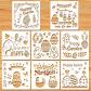 P�ques Pochoir pour Enfant, 8Pcs Pochoir de Dessin en Plastique Gabarits pour...
