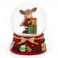 Boule de Neige avec �lan et Socle Rouge  Dimensions L x l x H  7 x 7 x 8,5 c...