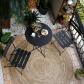 Set de Table Bistro Ensemble 2 Chaises Pliables et 1 Table Ronde Pliante Adap...