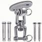 1100KG Capacit� 304 Acier Inoxydable 360 � Rotation Crochet De Plafond, Suspe...