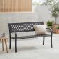 Garden Vida Banc de Jardin en Acier, Motif en Treillis Style 3 Places pour Me...