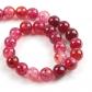 Lot de 12 perles de pierres pr�cieuses craquel�es  10-8-6 mm  Rouge  Boule  P...