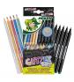 Set de 10 Crayons de Couleur Paillettes et M�talliques, 5 Feutres M�talliques...