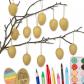 12 Oeufs de P�ques Bruns en Papier m�ch� | D�coration de P�ques Classique pou...
