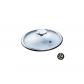 Couvercle en verre tremp� de 24 cm de diam�tre avec valve, bouclier en acier...