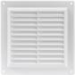 Grille d'a�ration en plastique blanc de 10,2 x 10,2 cm pour grille d'a�ration...