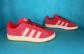 adidas Campus Red Leather Sneakers Mens Size 44 EU