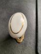 Poign�e de fen�tre � bouton porcelaine de limoge ovale porte