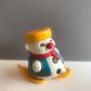 ANCIENNE FIGURINE MS PLASTIQUE ou PVC BOULI RAQUETTES NEIGE