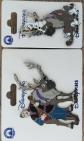 2 pin's Sven, Christophe et Olaf disneyland paris   Reines des neiges