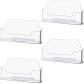 Lot de 4 portecartes de visite transparents pour bureau, pr�sentoir de cartes...
