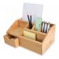 Bamboo  Organiseur De Bureau En Bois Avec Portestylo Et Tiroir  Rangement Et ...