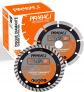 LOT DE 2 DISQUE DIAMANT 125MM | POUR MEULE, SCIE ETC... | B�TON, BRIQUE, CIME...