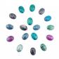 20pcs 5 Colors Cabochon Ovale de Pierres Pr�cieuses 25x18 mm Cabochon Flatbac...