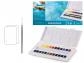 Bo�te de Peinture Aquarelle en Plastique, 24 couleur   Pinceau et 2 cartes po...