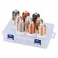 Bobine de fil � broder avec bo�te de rangement, 800 m de long, 9 couleurs mar...