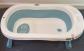 Baignoire b�b� pliable   blanche et bleue   pratique et compacte Vend baignoire